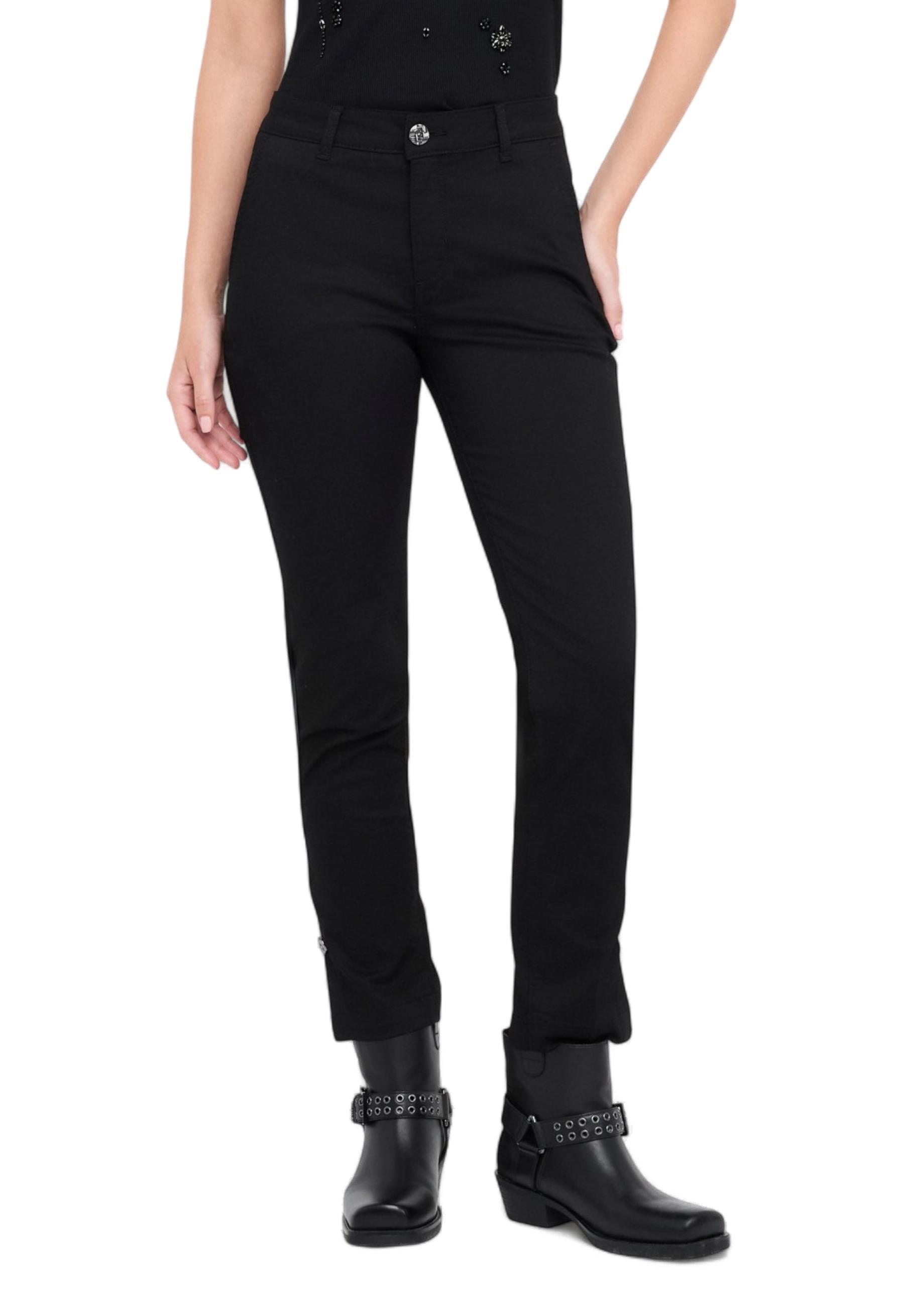 Liu •jo Belt Loop Casual Pants In Black