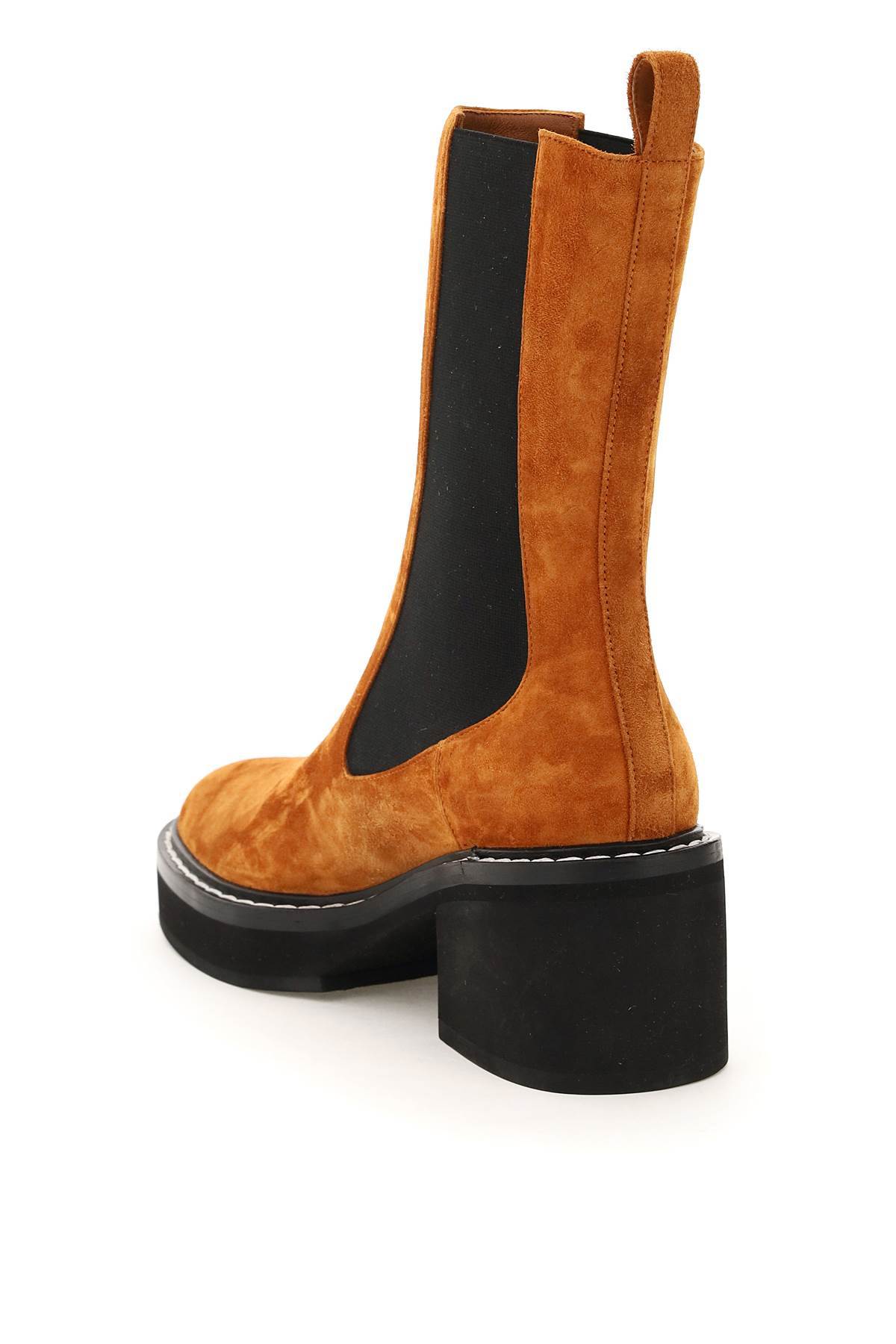 Khaite Calgary Block-heel Chelsea Booties In Black