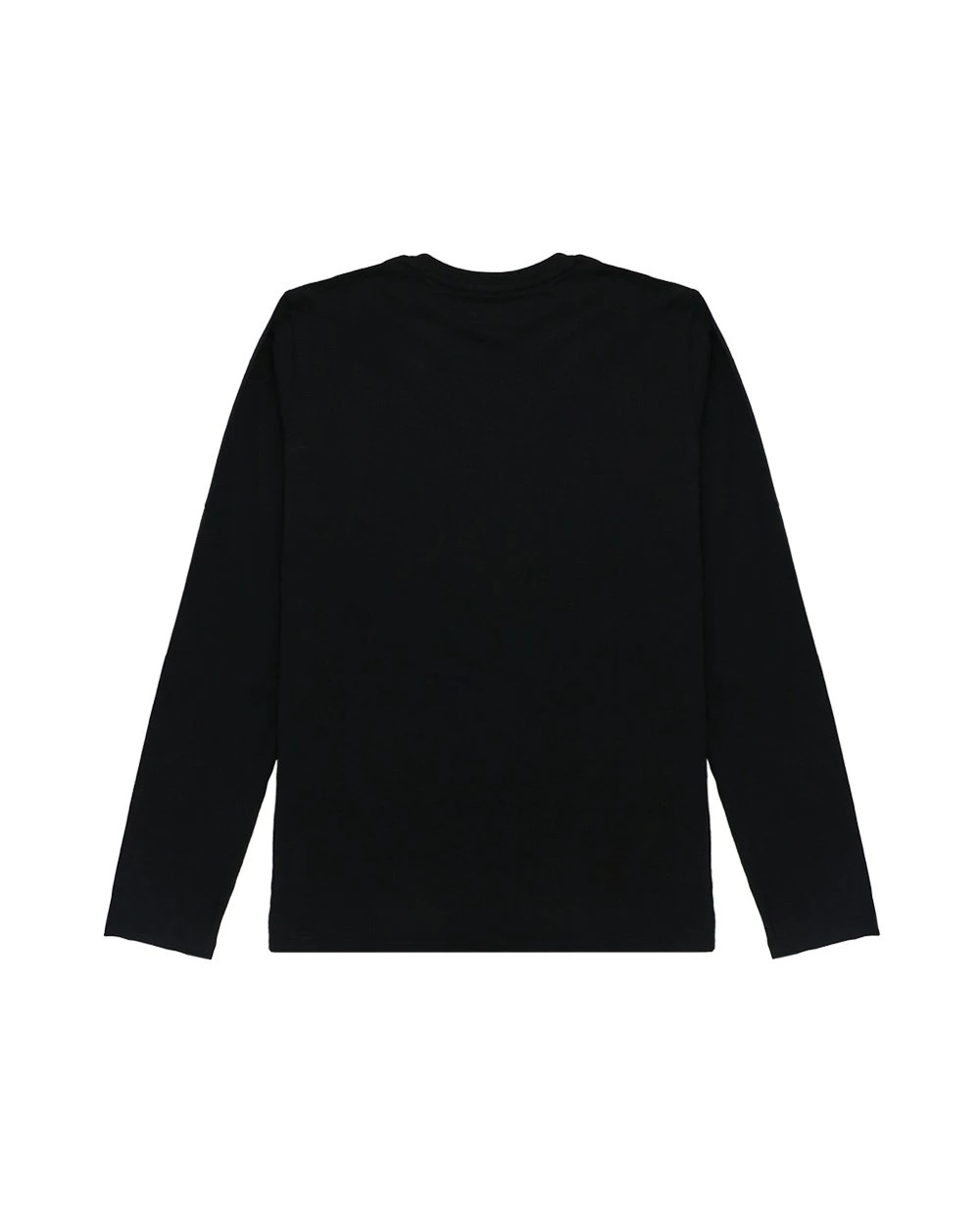 Armani Jeans T-shirt With Round Neck And Long Sleeves In Black
