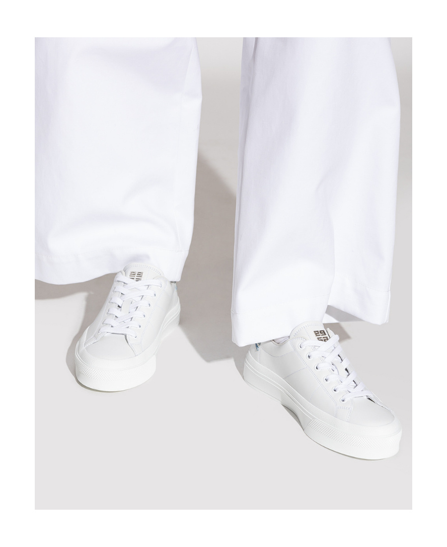 Givenchy Logo Strap Low Upper Board Shoes In White