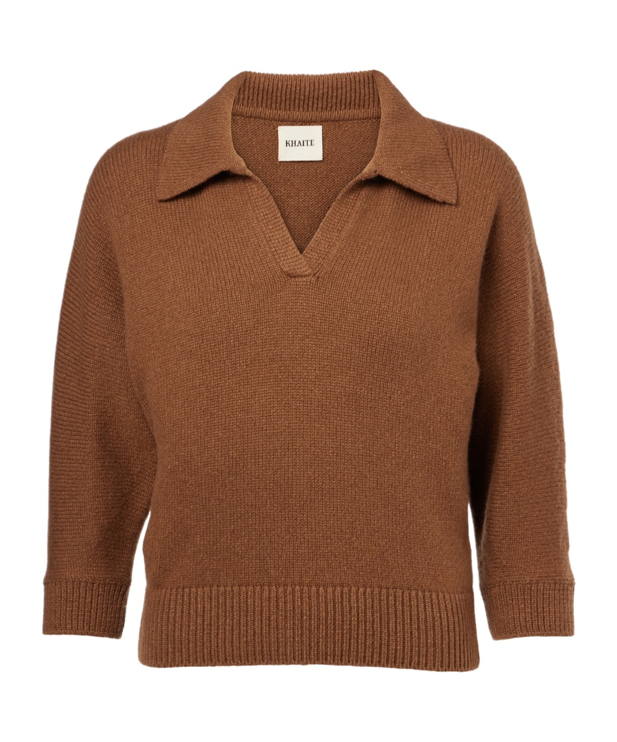 Khaite Herve Cashmere Sweater In Brown