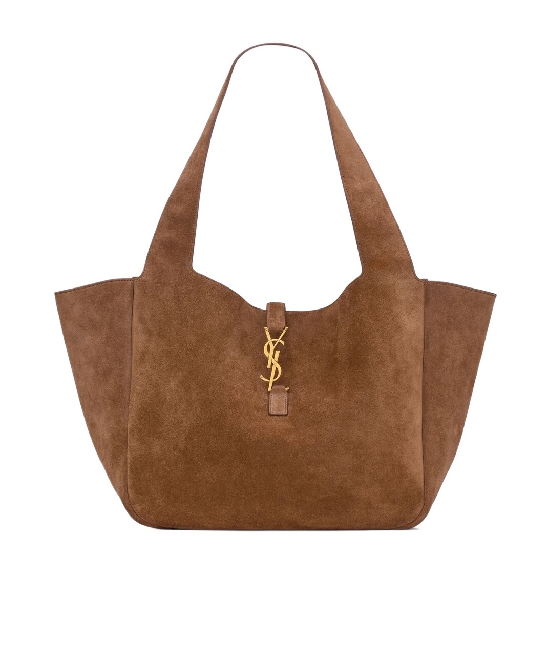 Saint Laurent Le 5 À 7 Bea In Suede In Brown