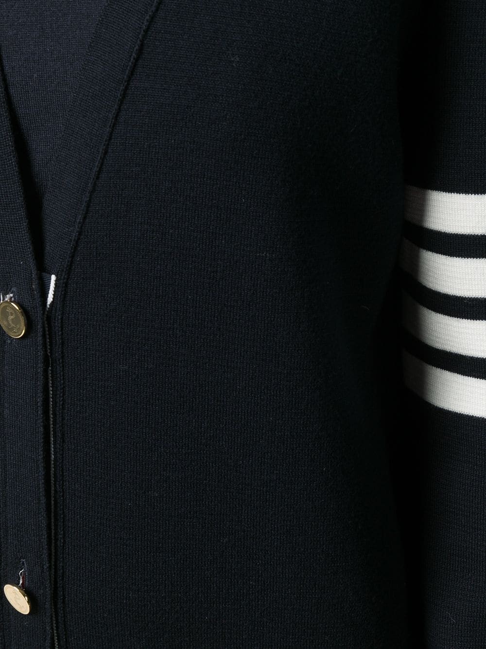 Thom Browne Milano Stitch Merino Cardigan In Black