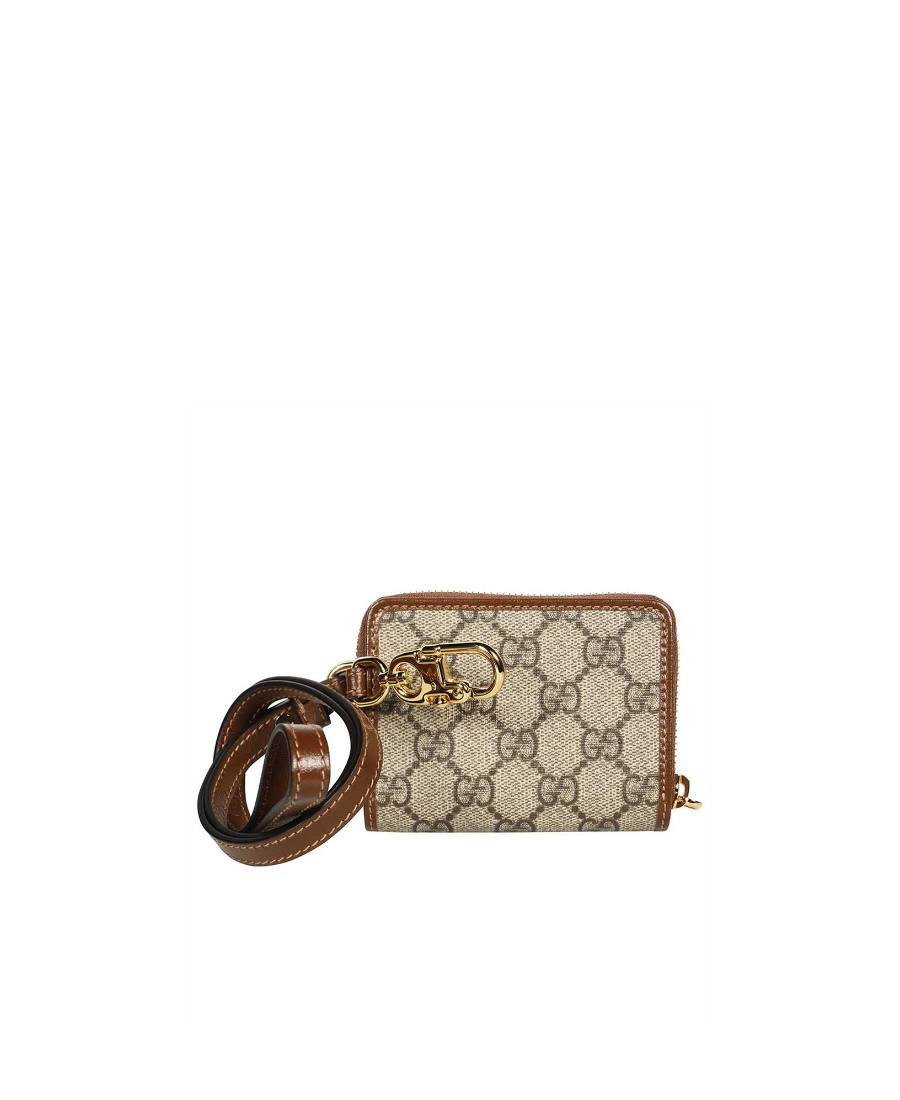 Gucci Logo Wallet In Brown