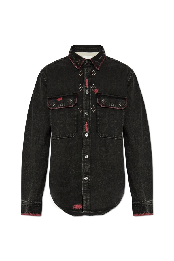 Isabel Marant Long-sleeved Top In Black