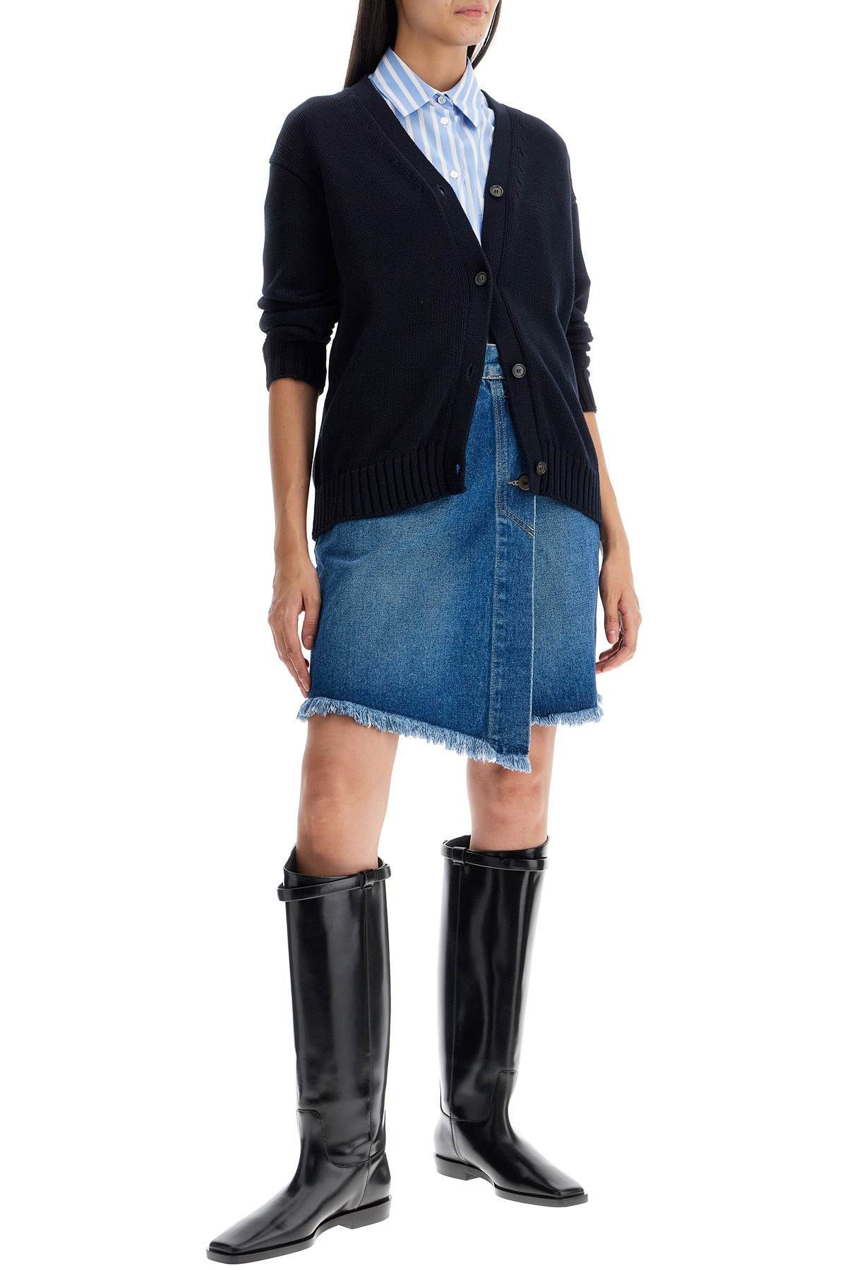 Max Mara Long-sleeved Cardigan In Black