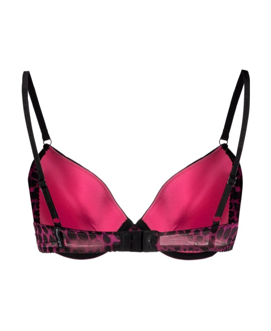 DOLCE & GABBANA LEOPARD-PRINT PADDED BRA