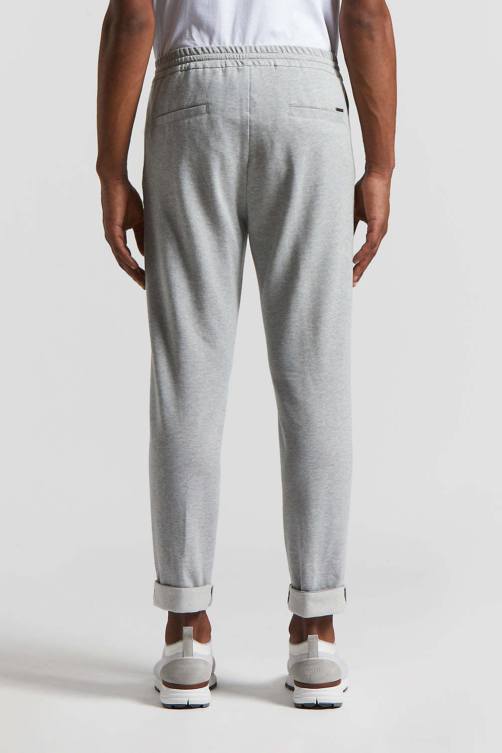 Peserico Tapered Trousers In Gray