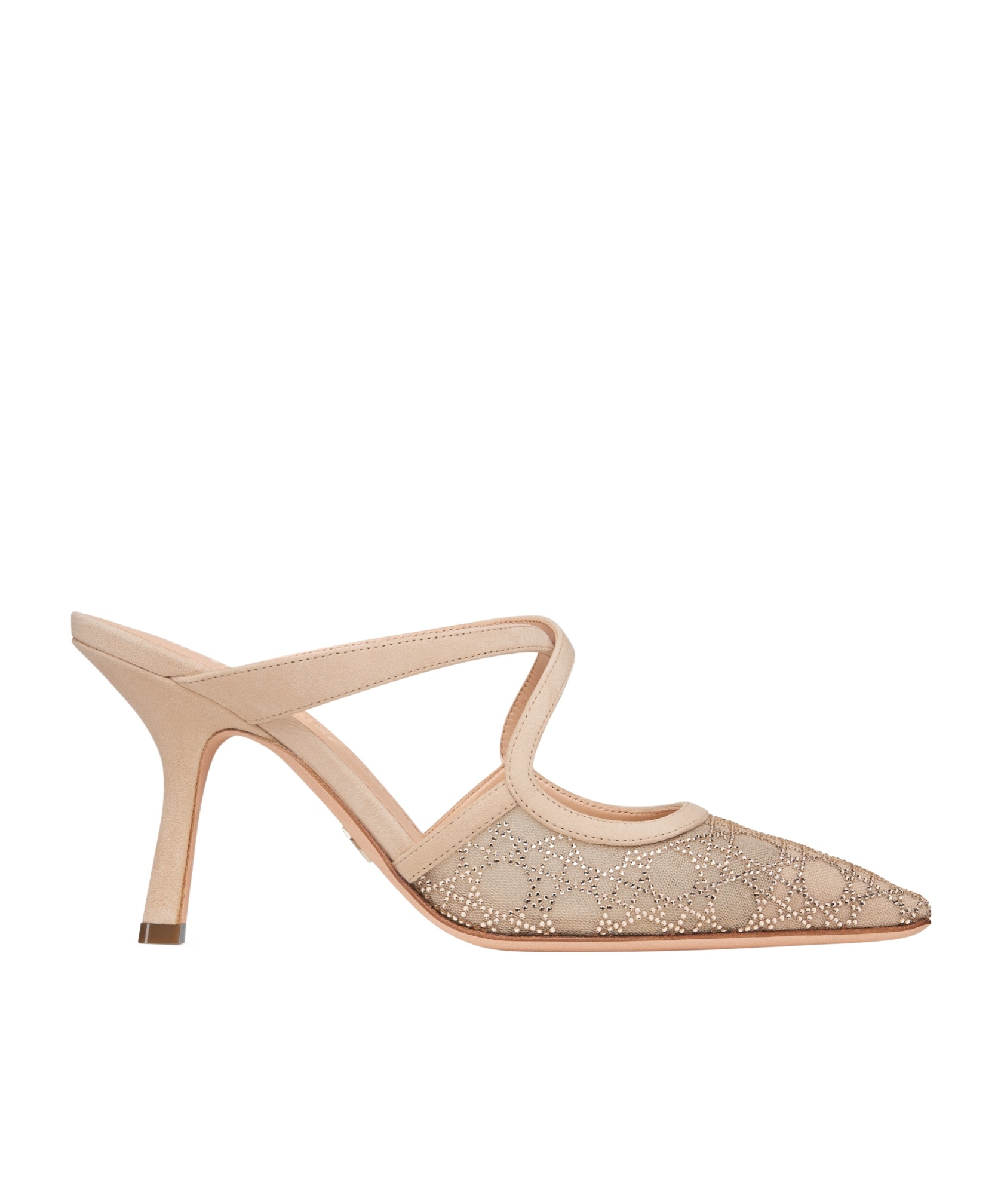 Dior Capture Heeled Mule In Brown