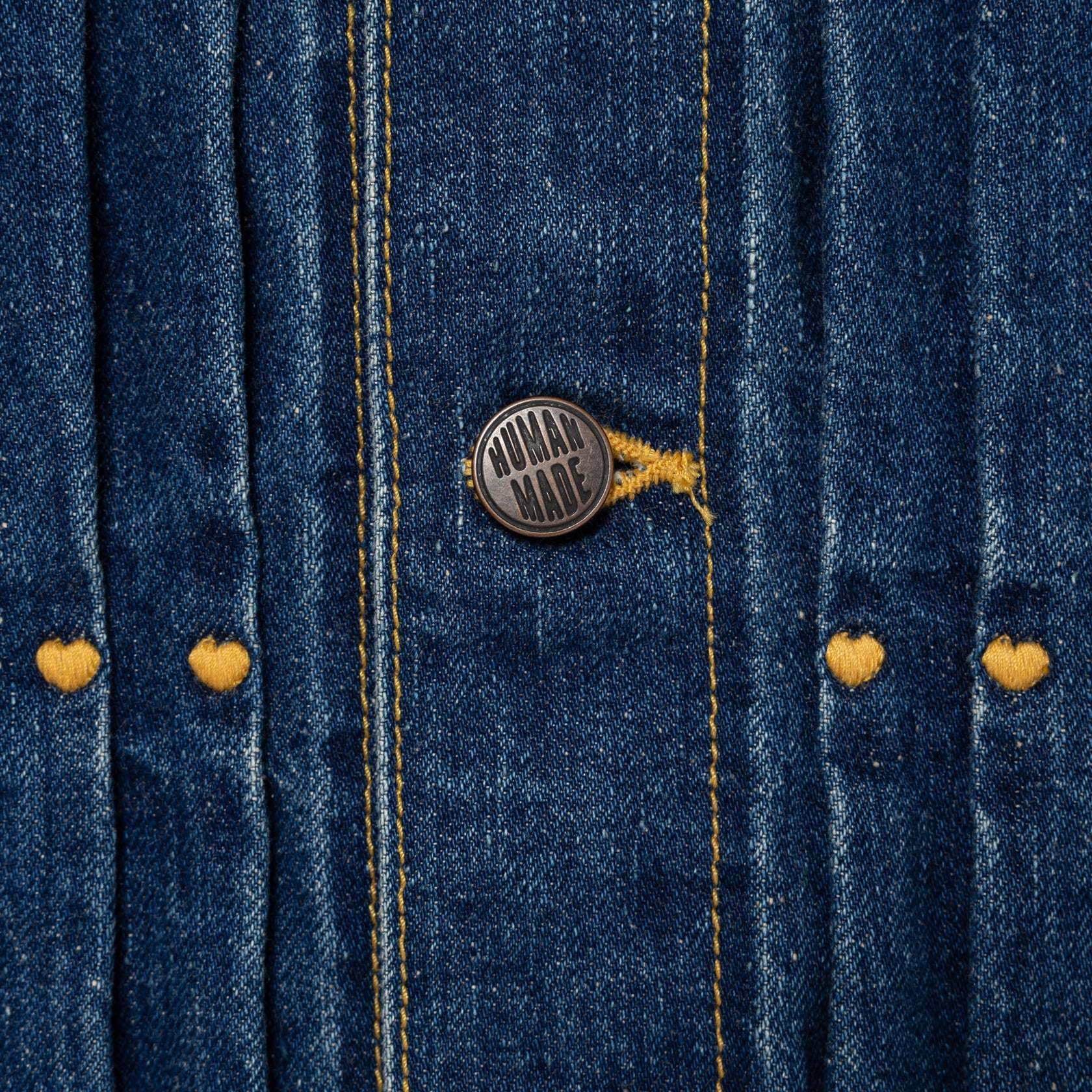 Human Made Buttoned Denim Jacket In Blue