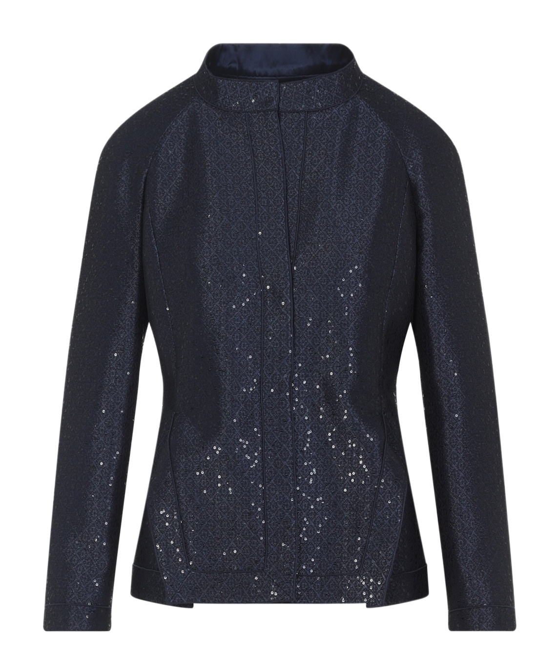 Giorgio Armani Tailored Jacket Sequin Embellishments In Black