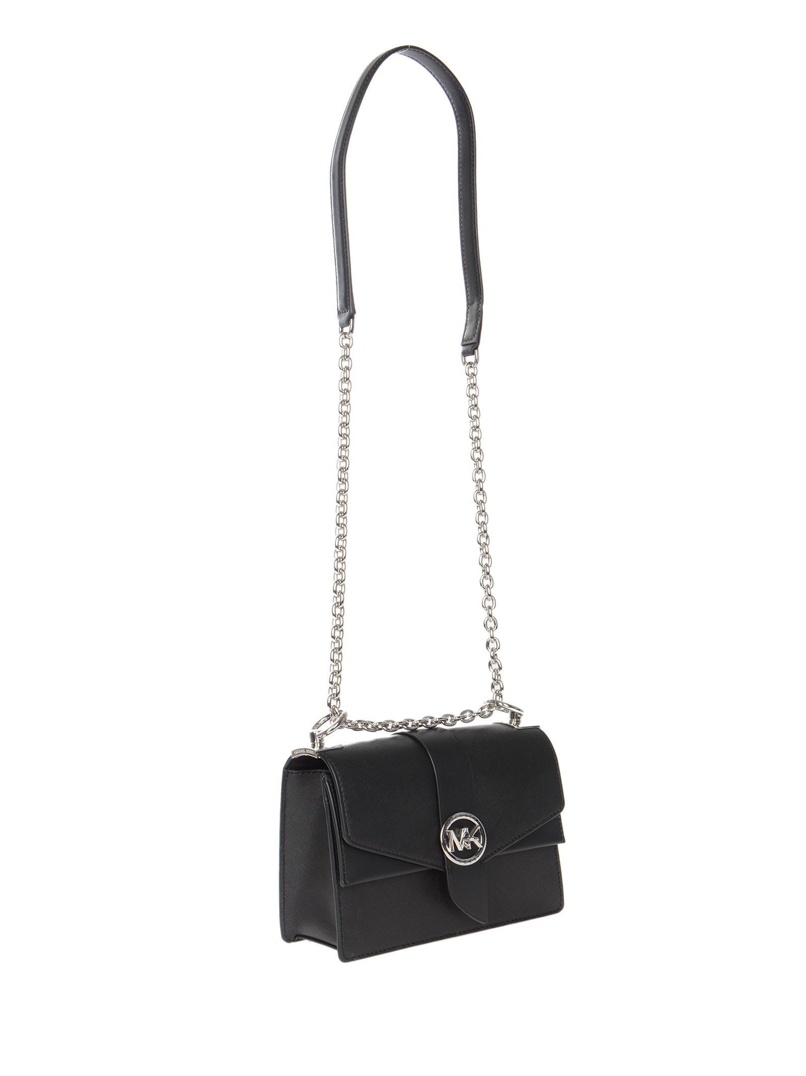 Michael Kors Logo Sign Shoulder Bag In Black
