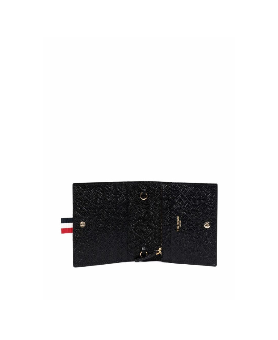 THOM BROWNE RWB-BOW CHAIN-STRAP CARDHOLDER 