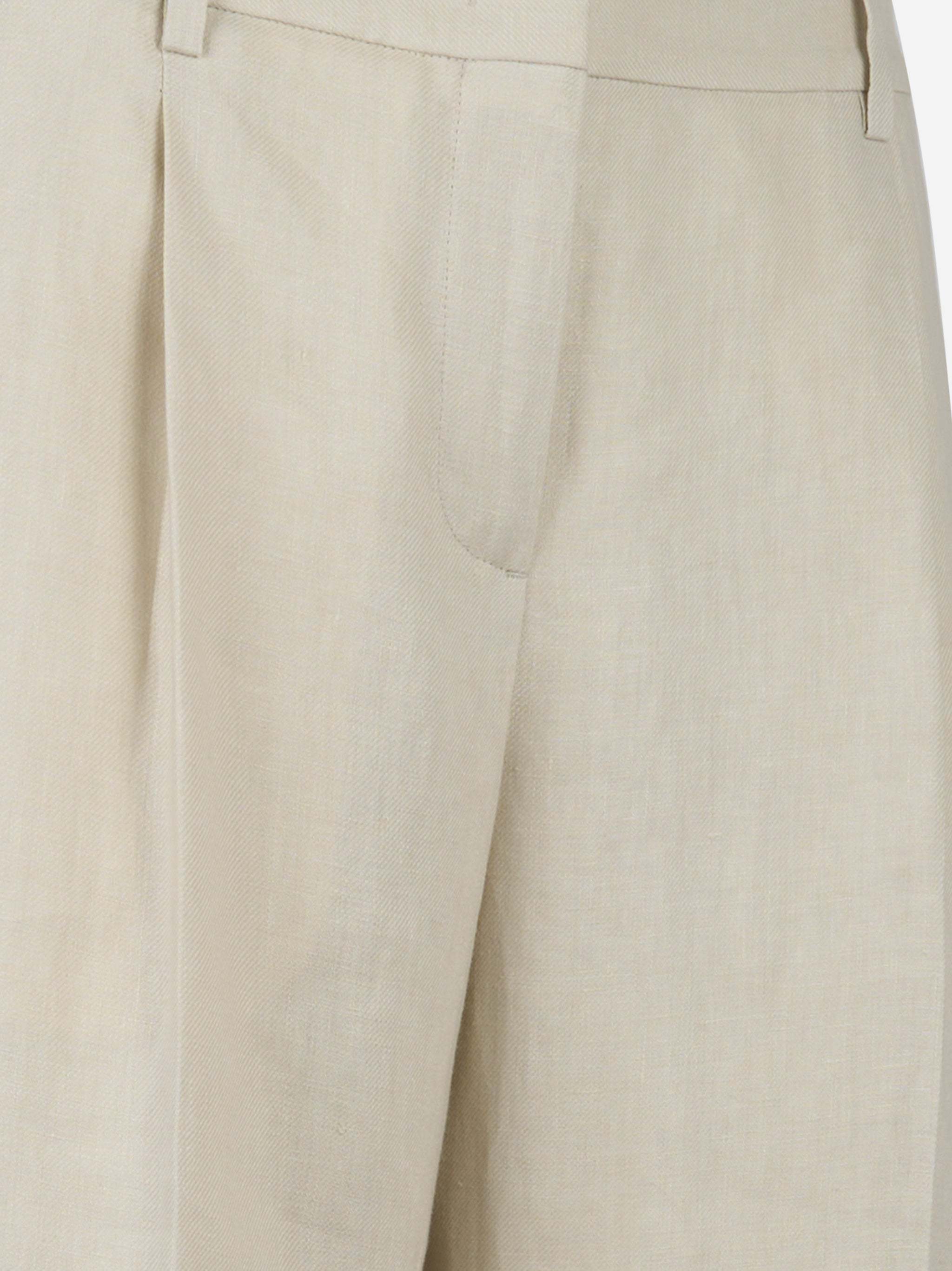 Lardini Casual Pants With Belt Loops In Light Beige