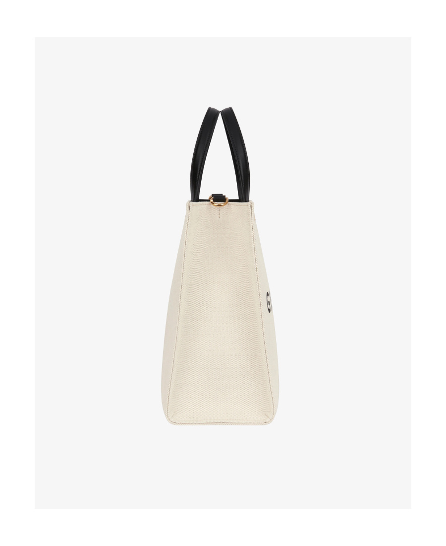 Shop Givenchy Medium G Tote Shopping Bag In Canvas In White