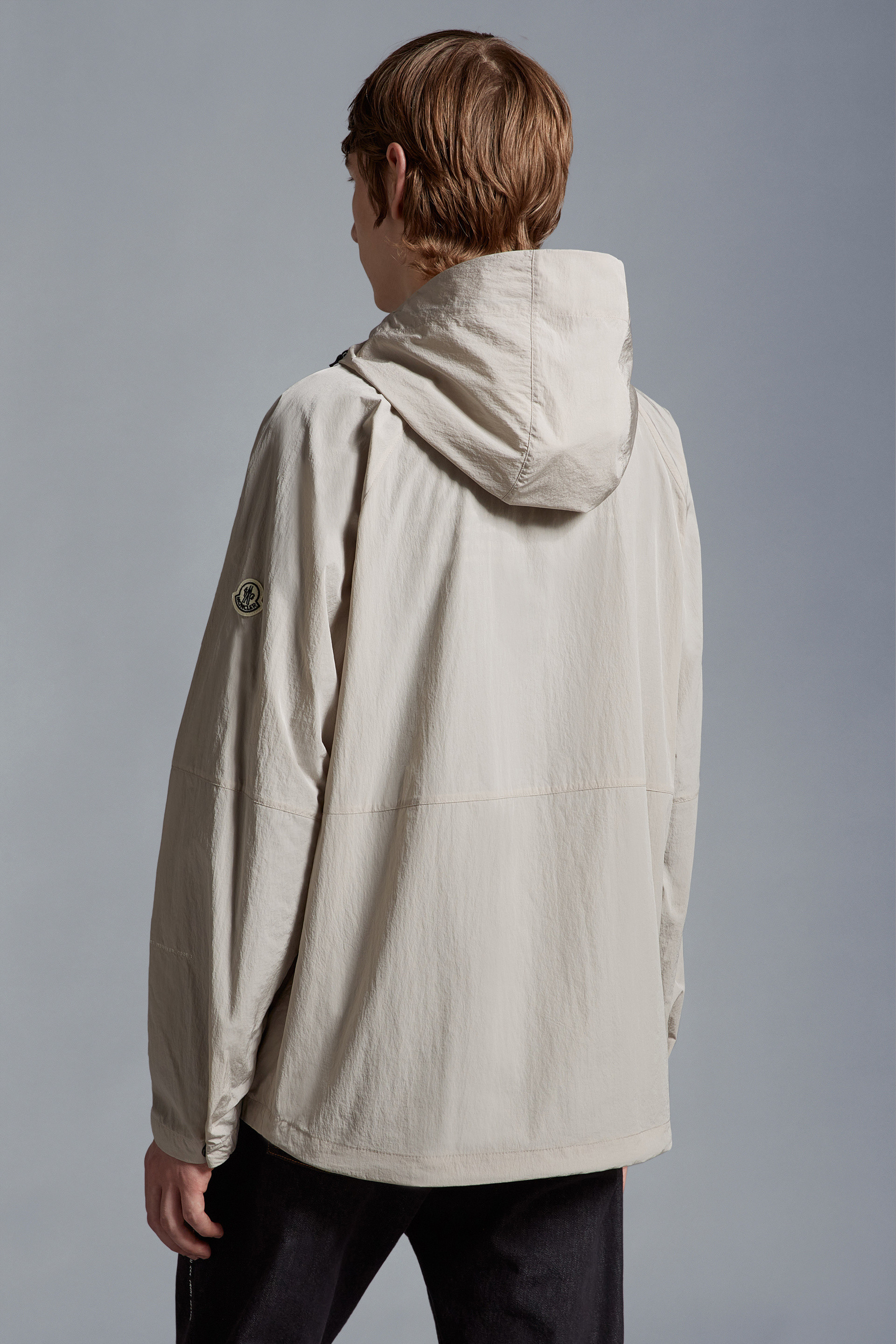 Moncler X Frgmt Dotter Short Trench Coat In Gray
