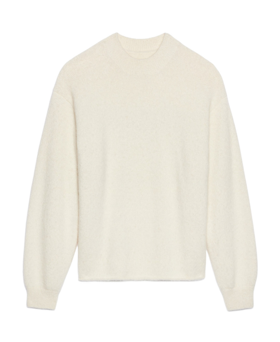 Jacquemus Logo Knit Sweater In White