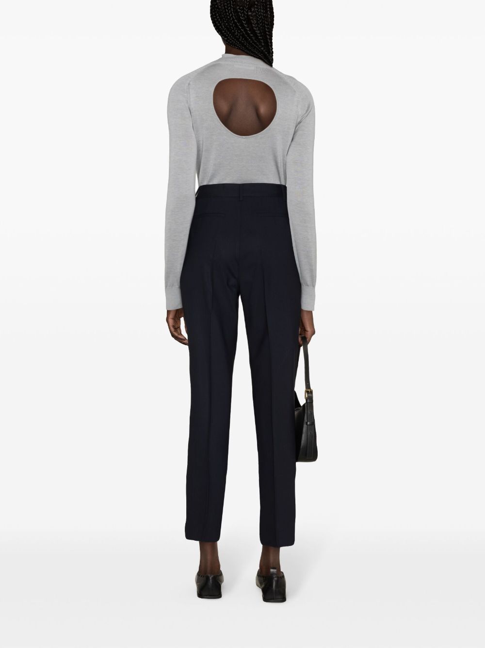 P.a.r.o.s.h Virgin-wool Tailored Trousers In Black