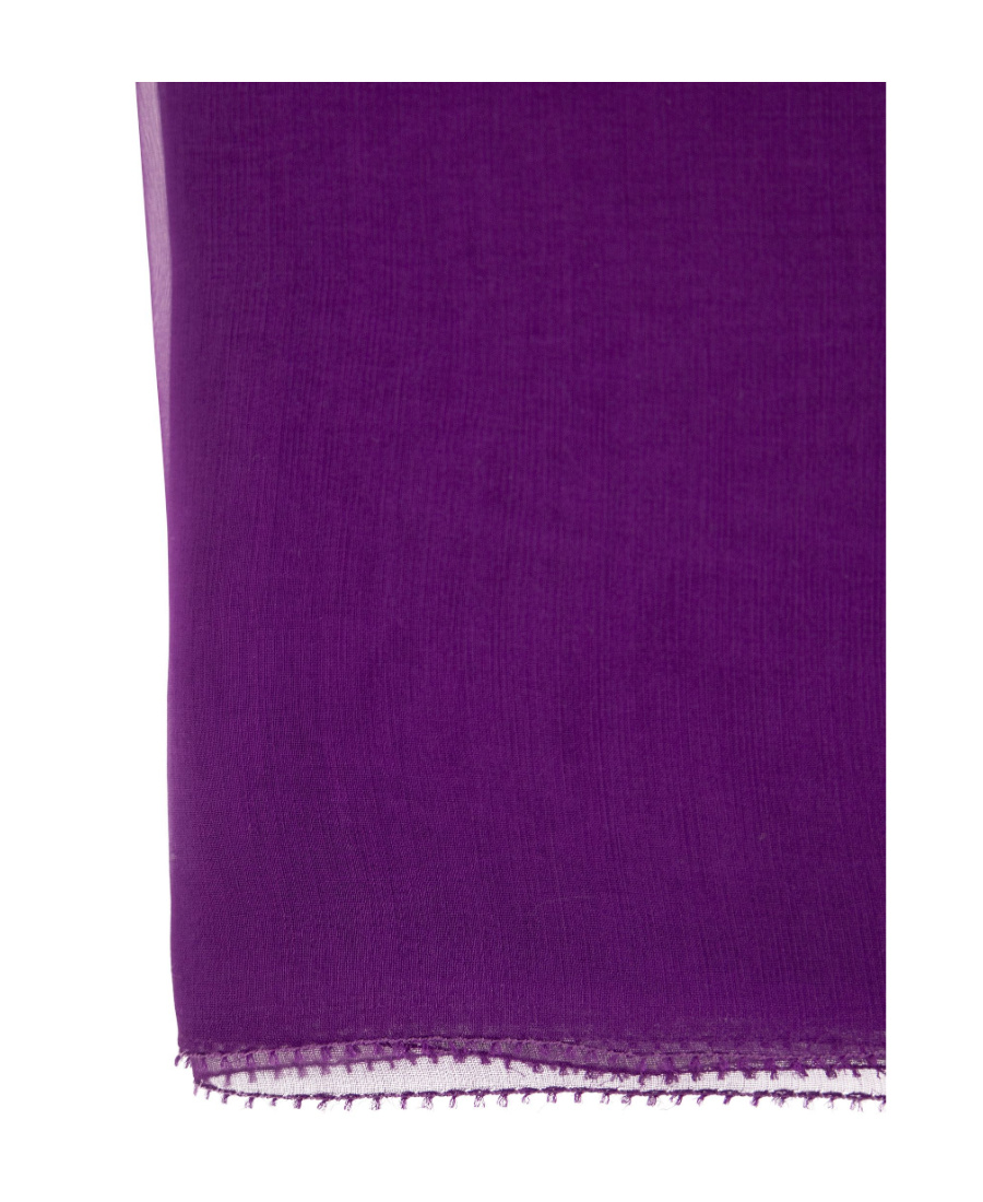 Max Mara Finished Edge Silk Scarf In Purple