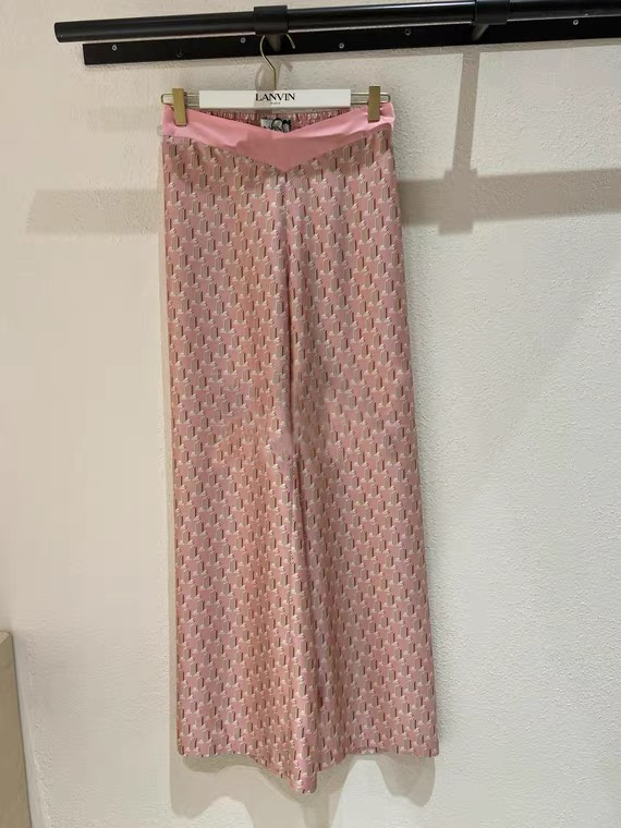 Lanvin Presbyopia Straight Tube Casual Pants In Pink