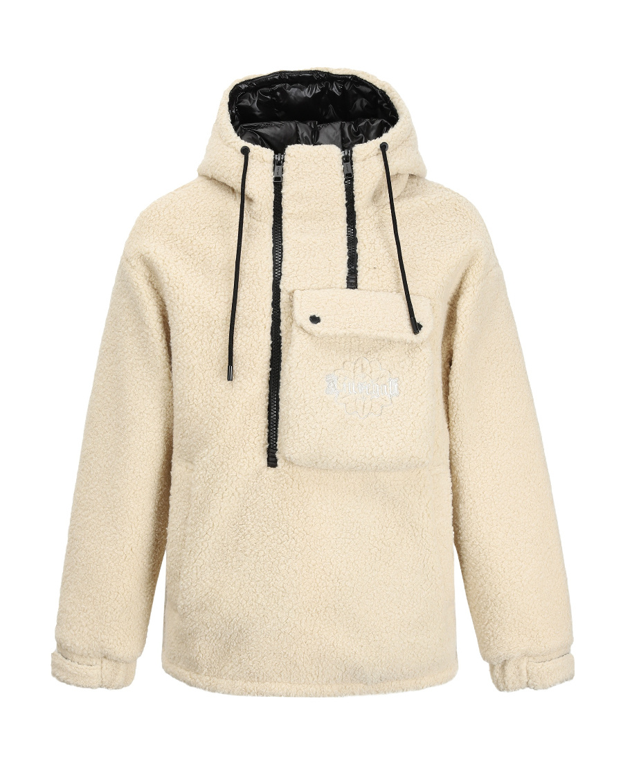 Liuregali Hooded Long-sleeved Down Jacket In Nude