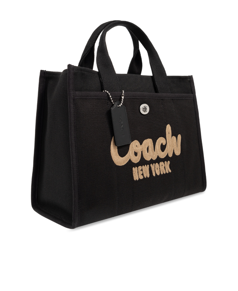Coach Borsa Shopping Cargo 26 In Tela Nera  Donna In Black