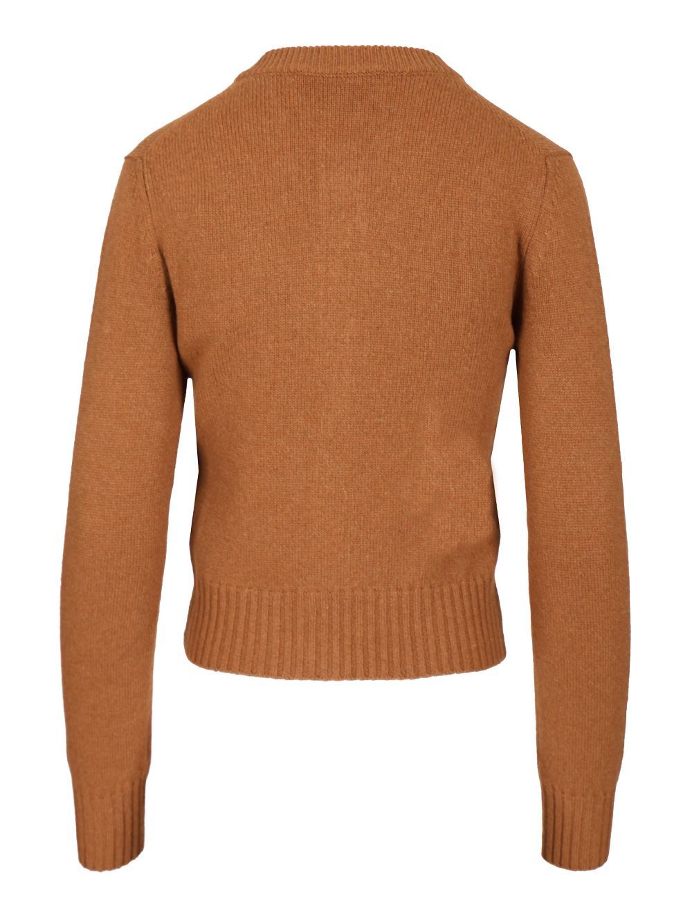 Ami Alexandre Mattiussi Cashmere Wool Cardigan Knitwear Brown In Brown