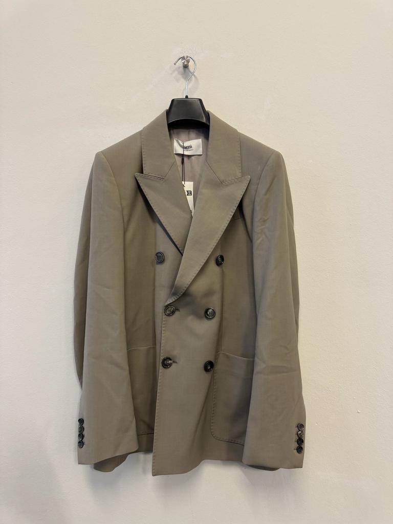 Ami Alexandre Mattiussi Double Breasted Jacket Neutrals For Men In Nude