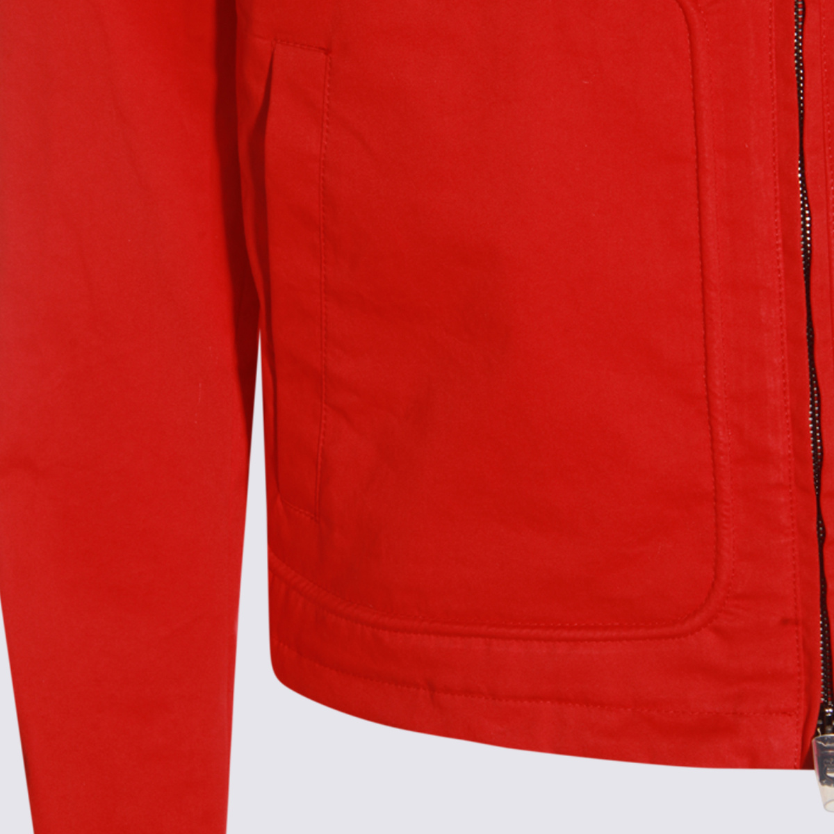 Amiri Jacket Pointed Collar Long Sleeves In Red