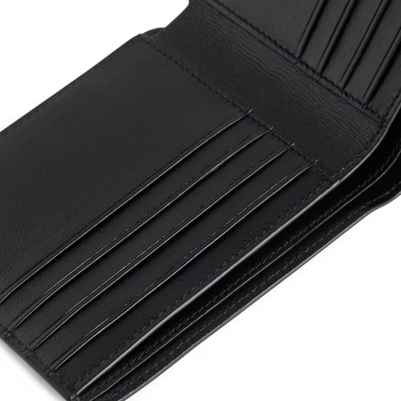 Balenciaga Cash Square Bi-fold Wallet In Black