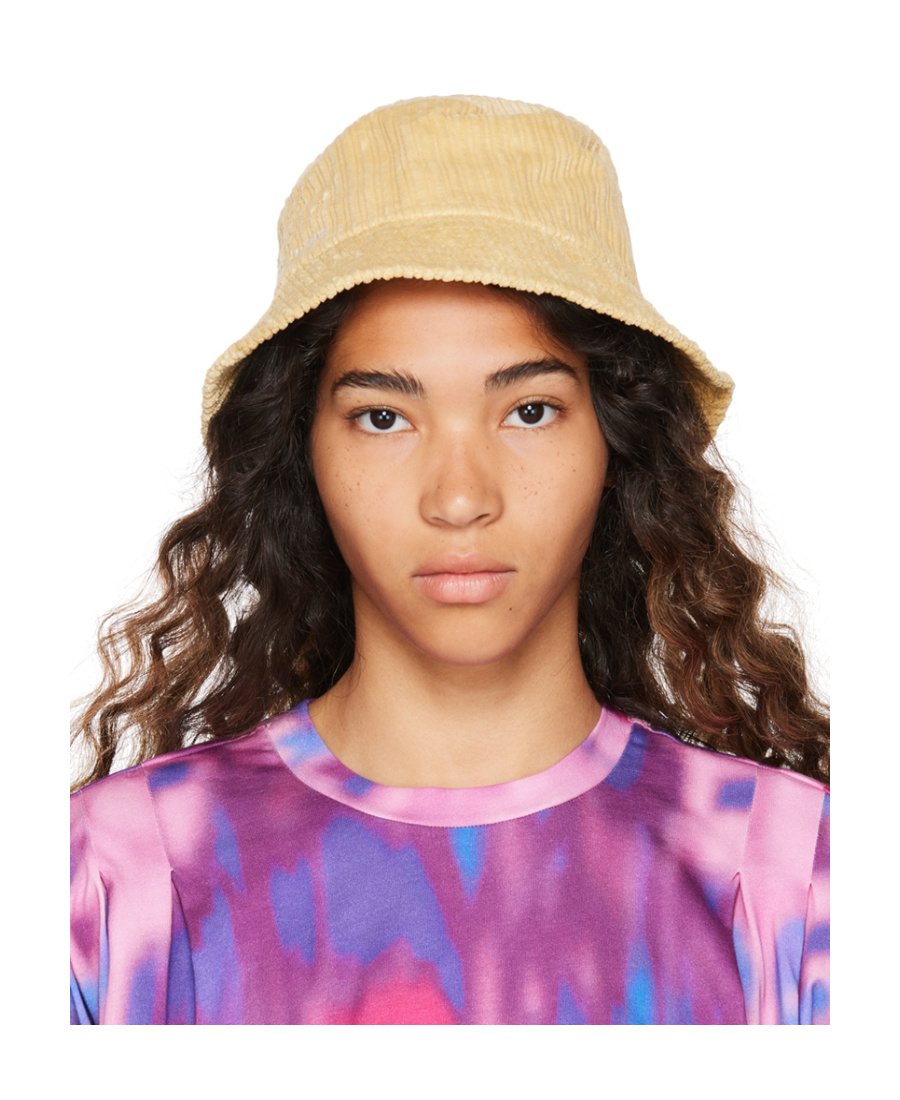 Isabel Marant Corduroy Bucket Hat In Nude