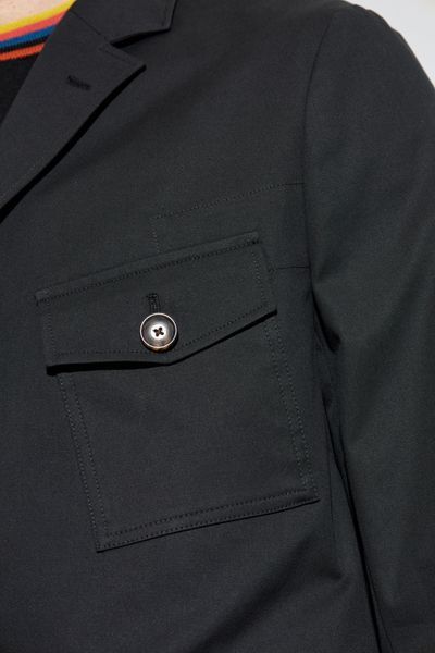 Shop Paul Smith Flap-pocket Jacket In Black