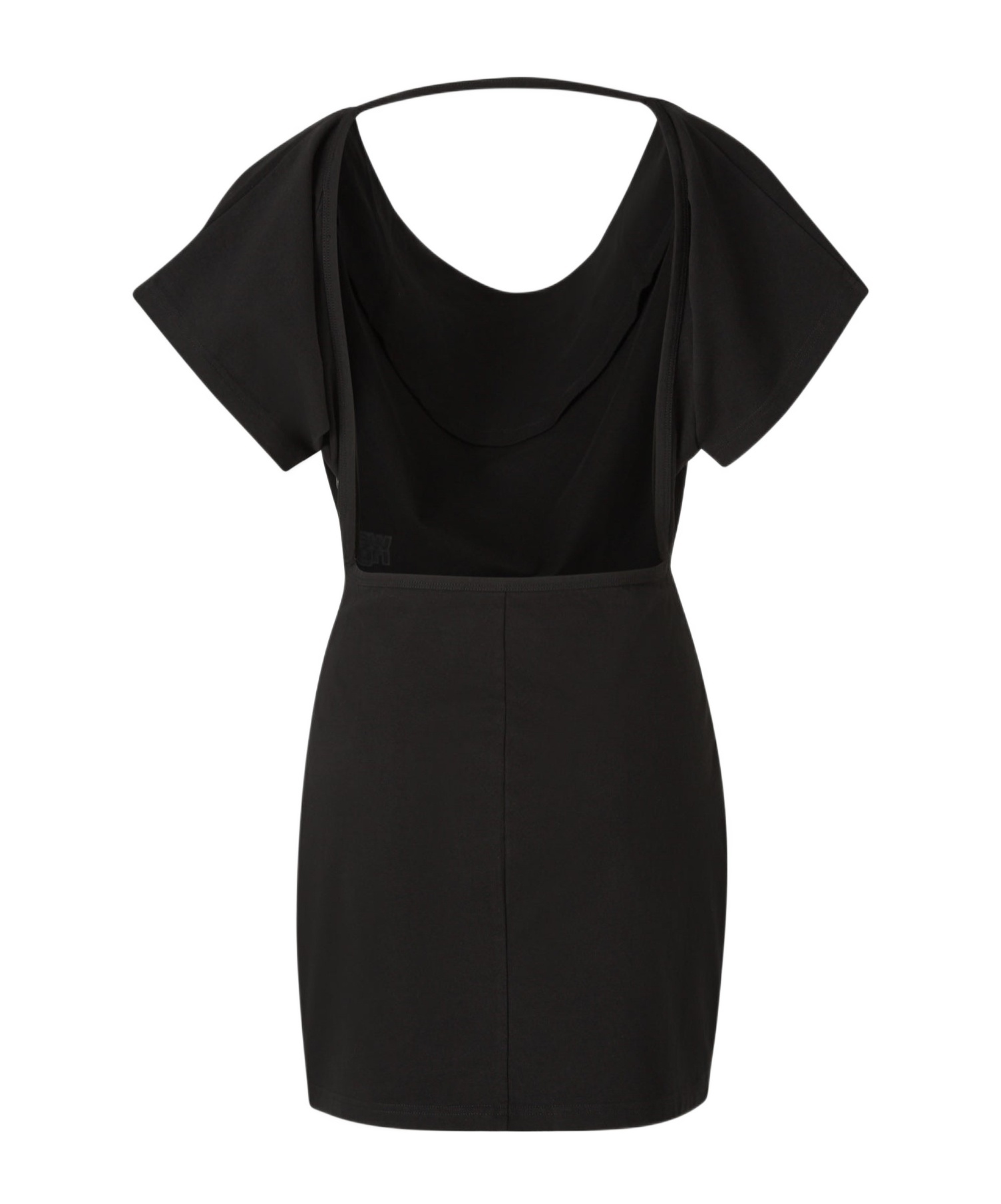 Alexander Wang Cowl Neck Mini Dress In Black