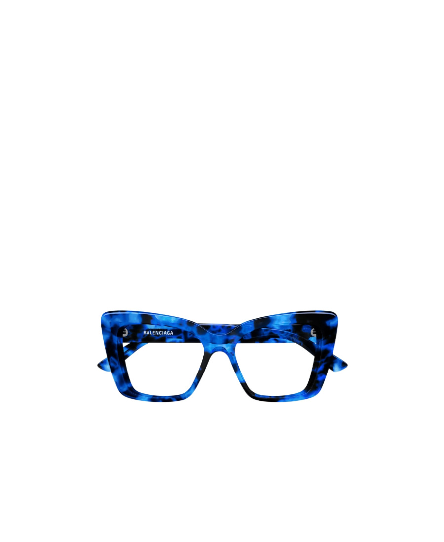 Balenciaga Tortoiseshell Cat-eye Glasses In White