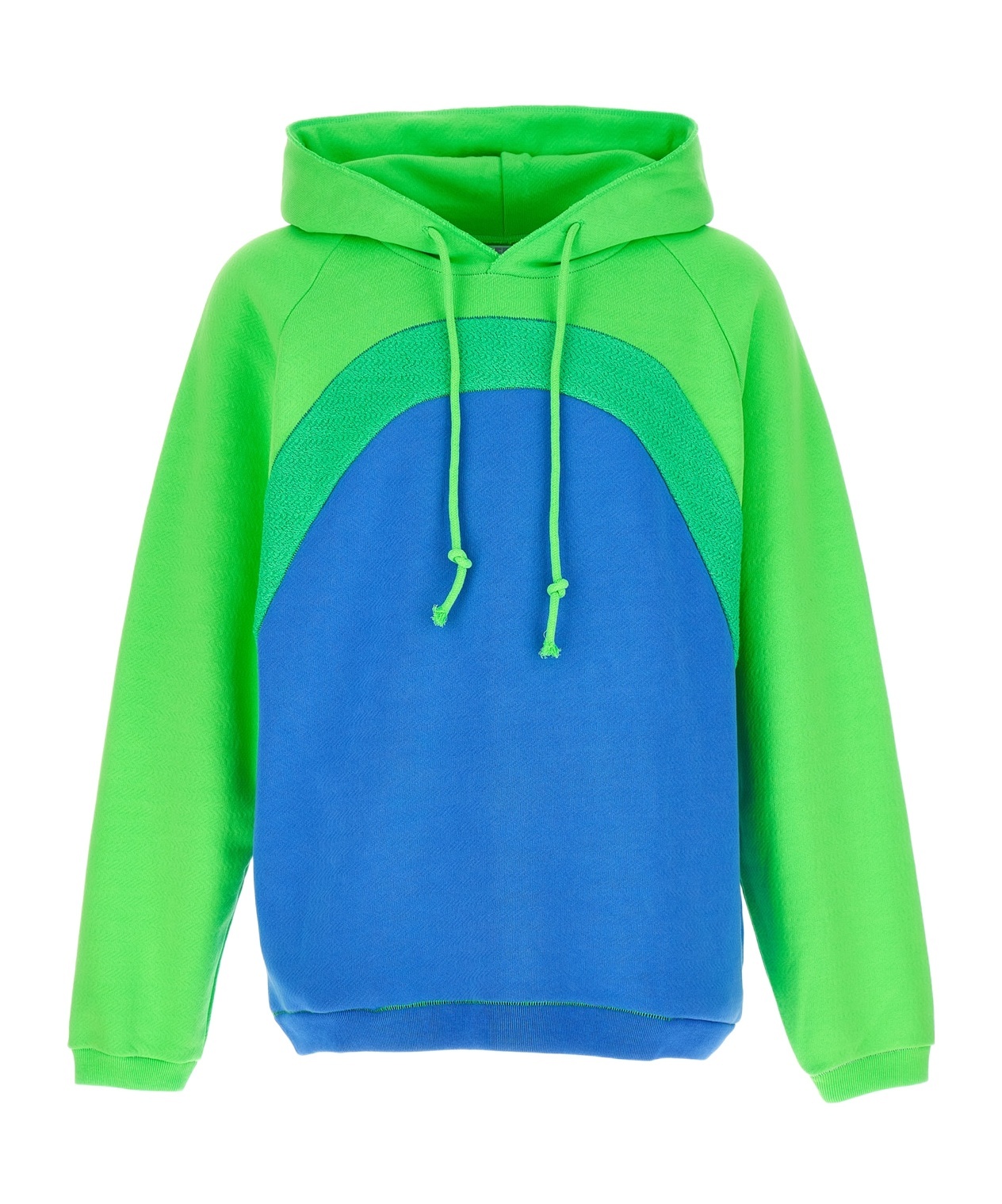 Erl Multicolor Rainbow Hoodie In Green
