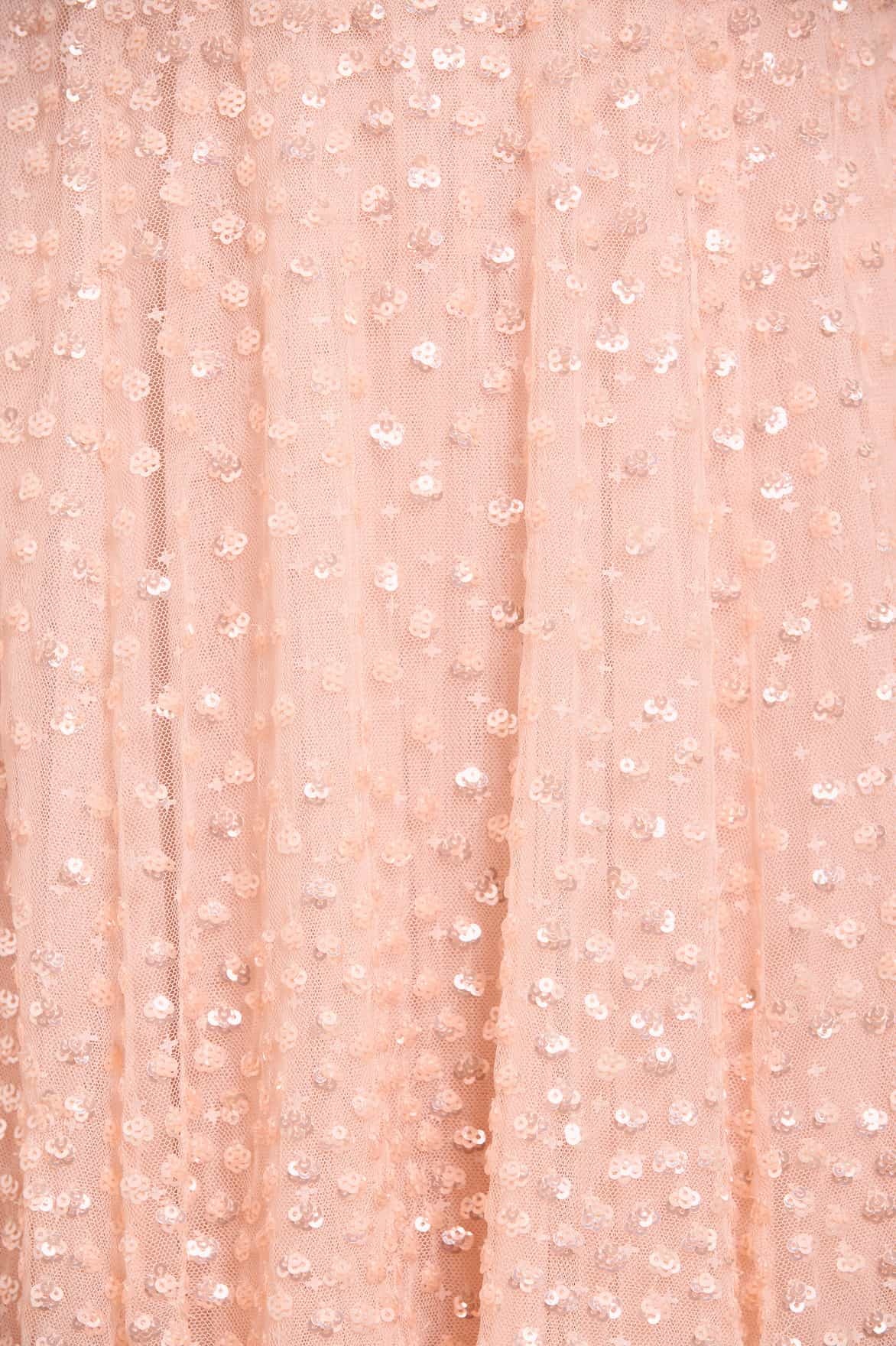Needle & Thread Deco Dot Gloss Gown In Pink
