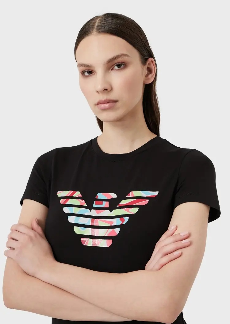EMPORIO ARMANI LOGO-PRINT T-SHIRT