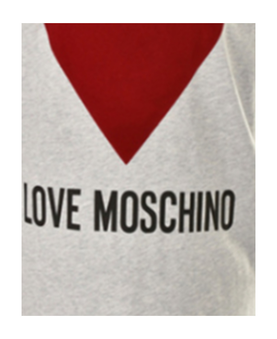 Moschino Love Printed Pattern T-shirt In Gray