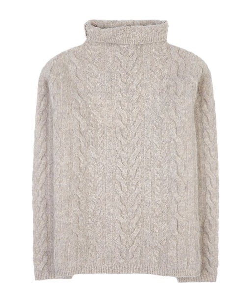 Max Mara Long-sleeved Sweater In Nude
