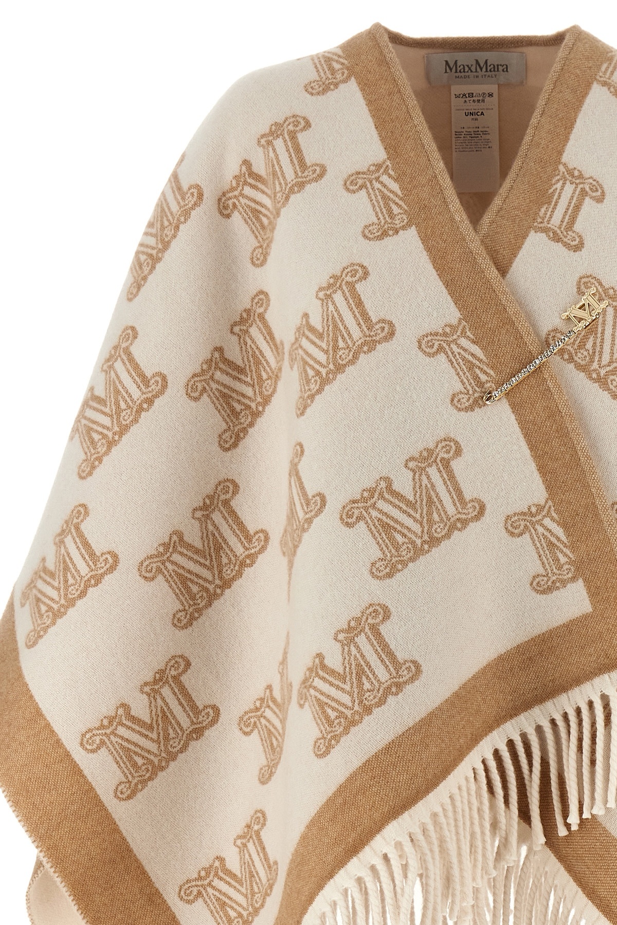 Max Mara Frinestd Cape In Nude
