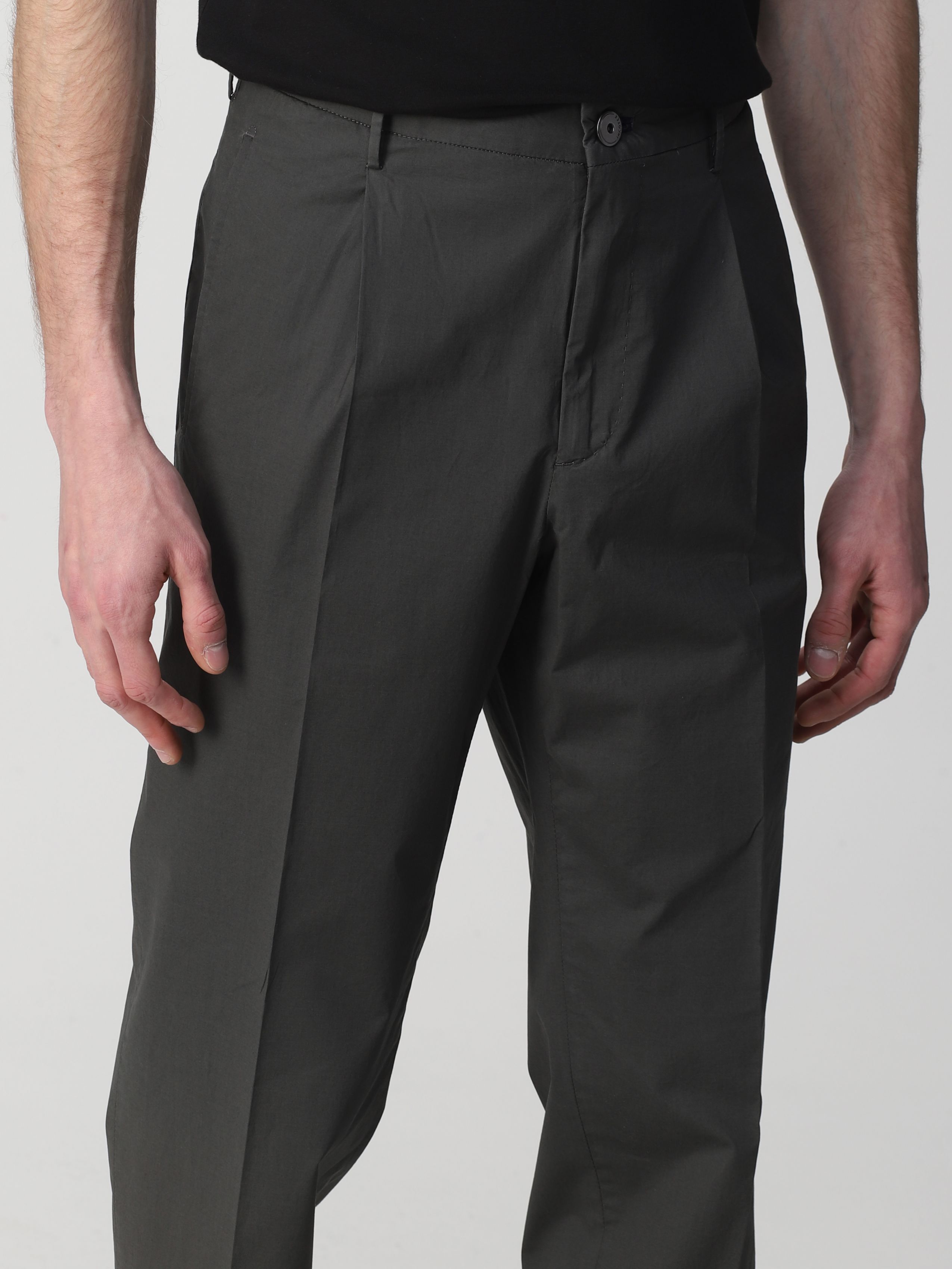 Incotex Belt-loop Casual Pants In Black