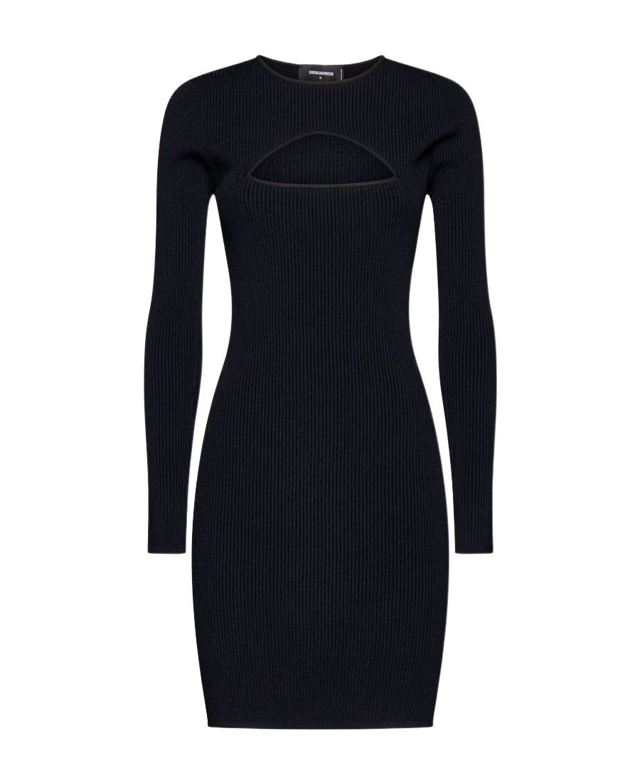 Dsquared2 Dsquared Women Dress Cut Out In Black