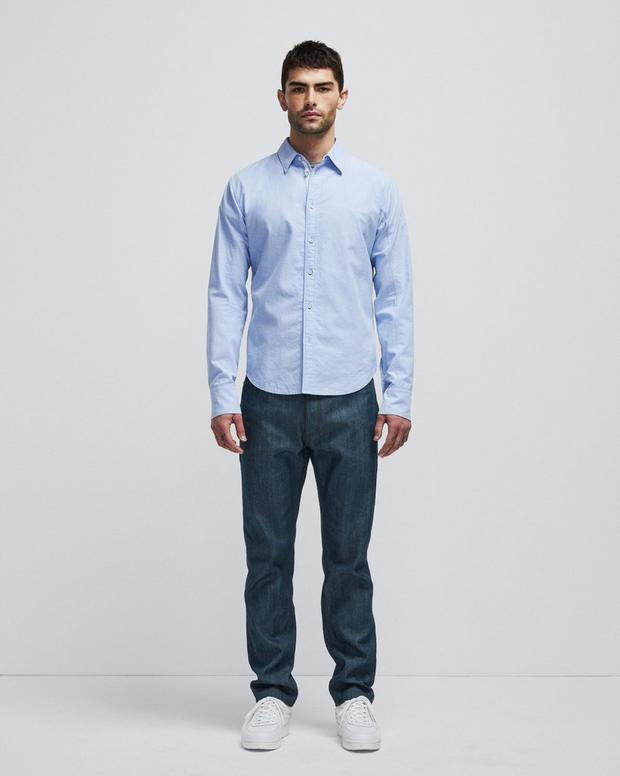 Rag & Bone Long-sleeved Shirt In Blue
