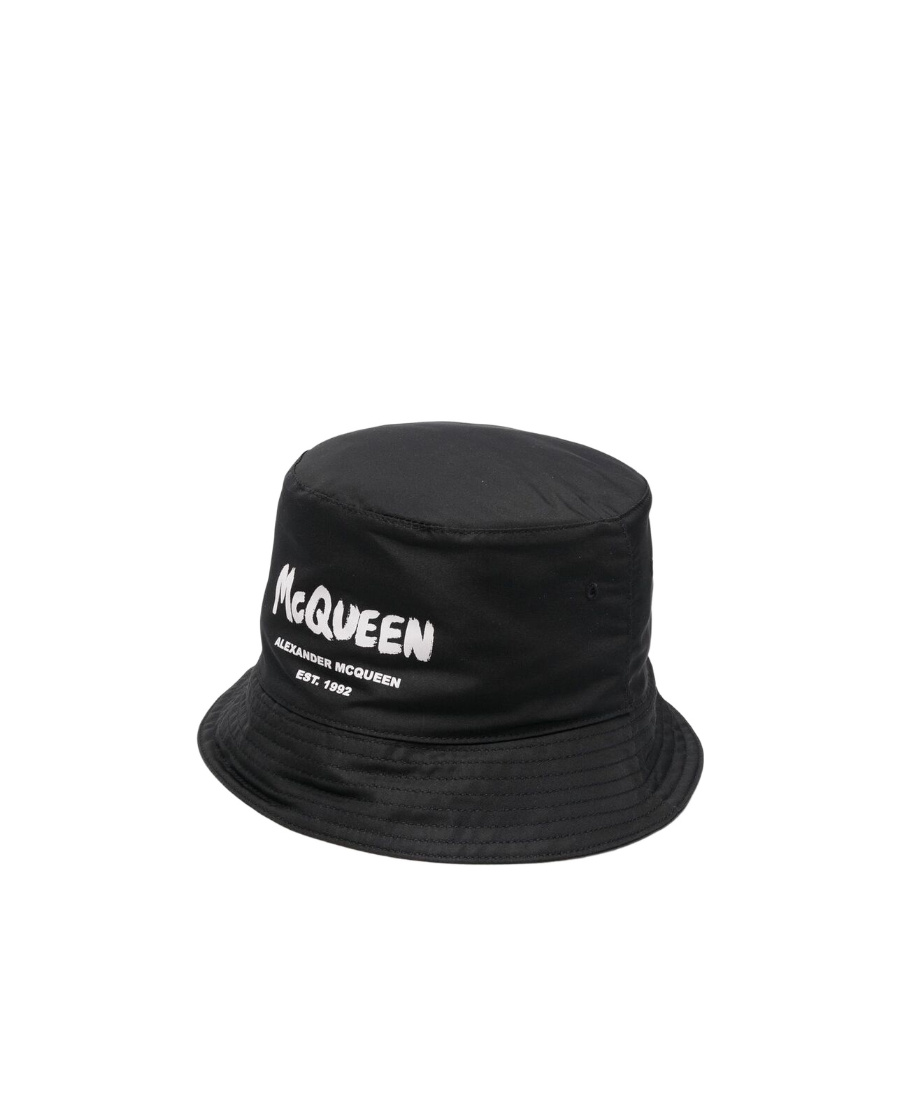 Alexander Mcqueen Men's Bucket Hat In Black