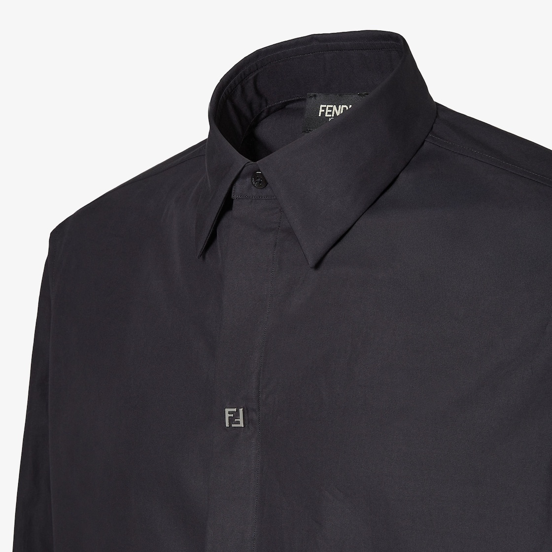 Fendi Black Cotton Shirt In Black