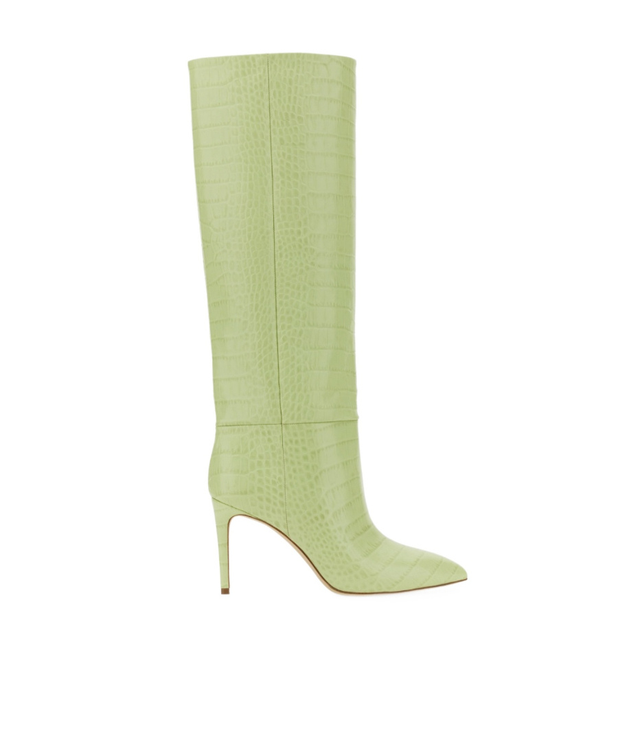Paris Texas Knee-high 85 Stiletto Boots In Green