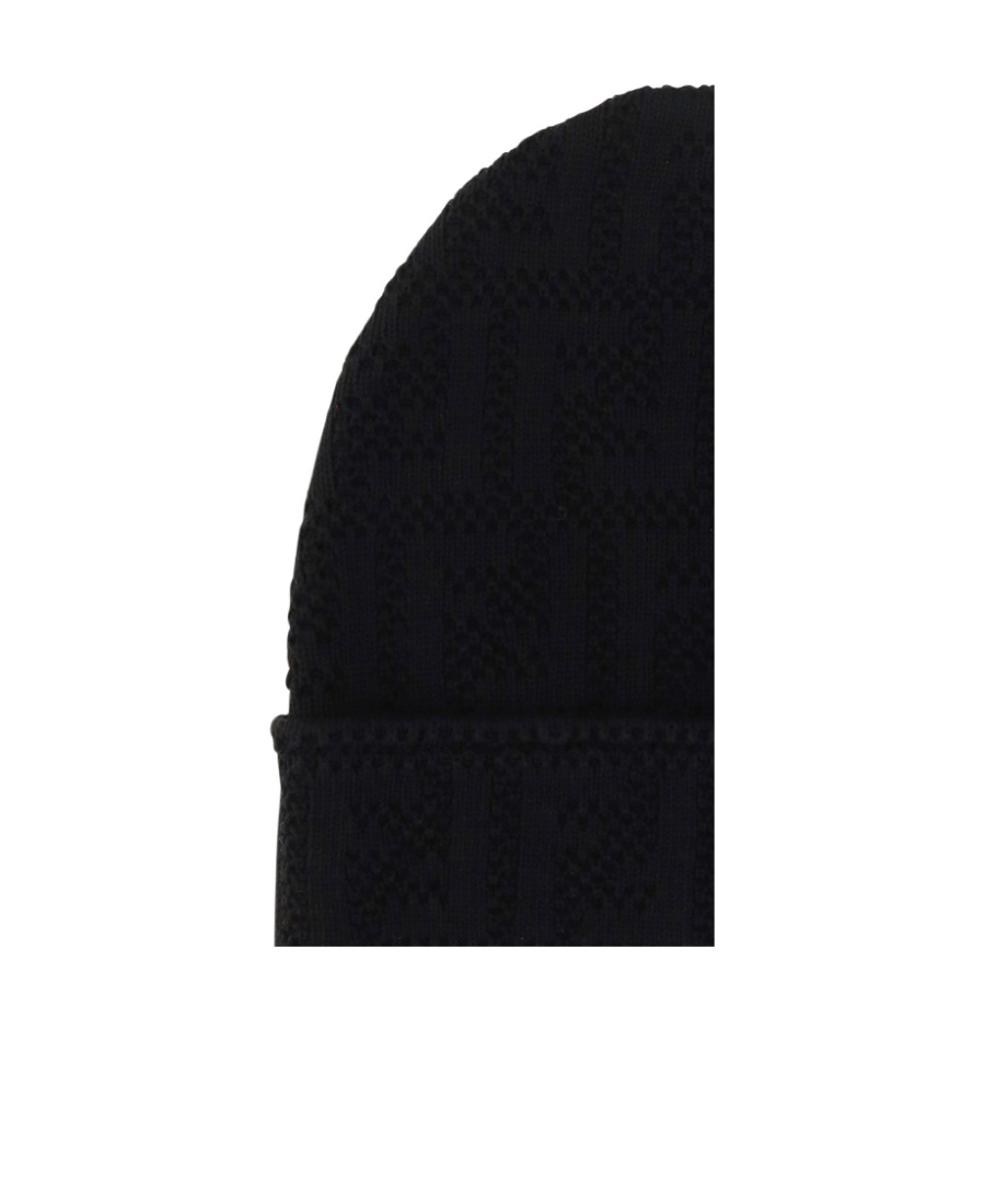 FENDI MONOGRAM-PATTERN BEANIE 