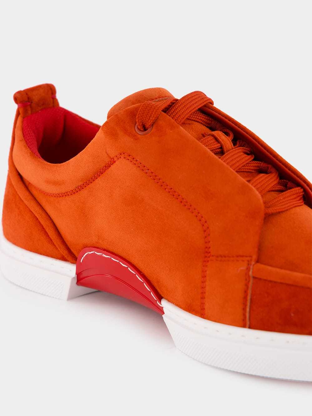 Christian Louboutin Lace-up Low-top Sneakers In Red