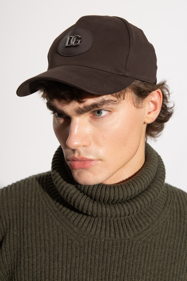 Dolce & Gabbana Logo Baseball Cap In Black