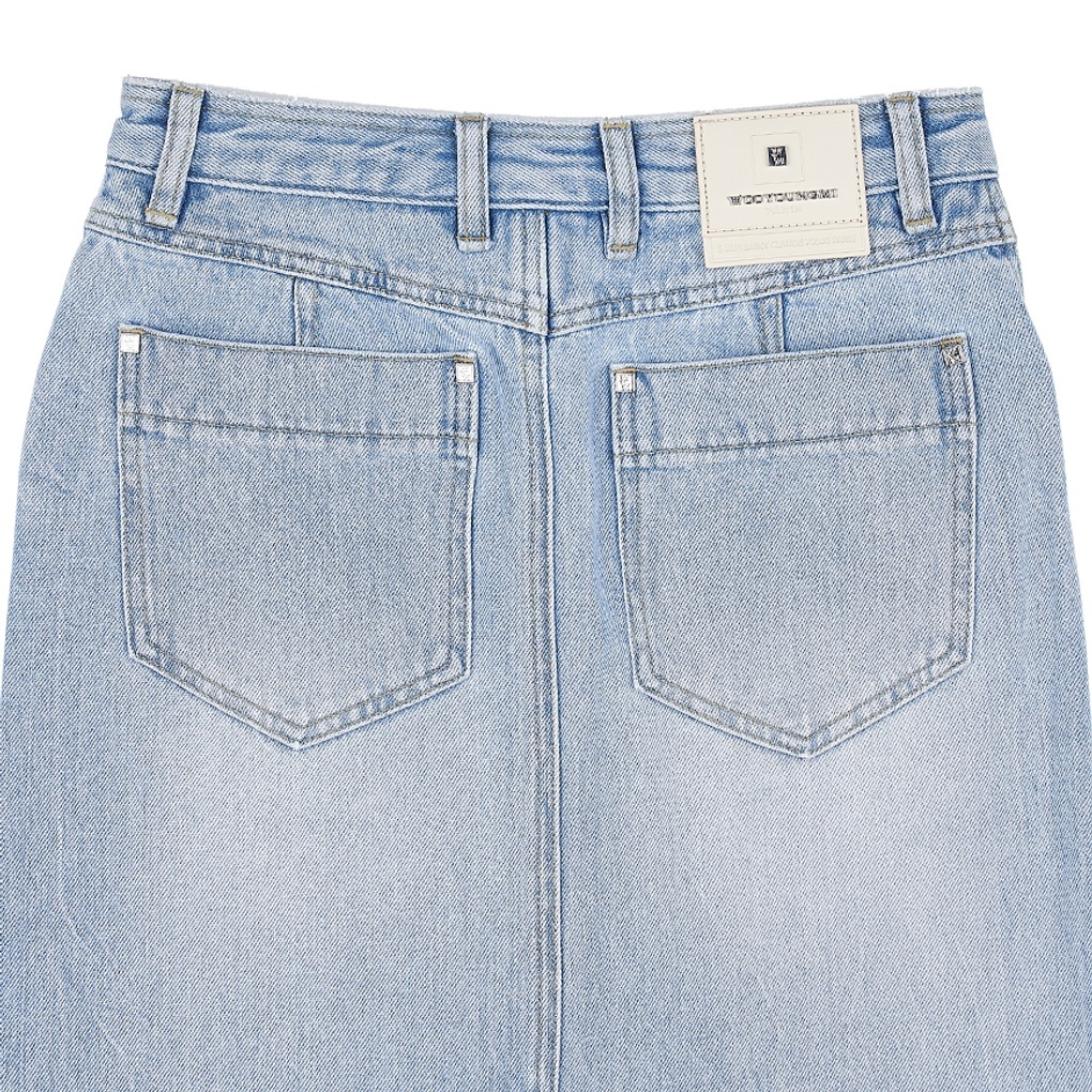 WOOYOUNGMI MULTI-POCKET DENIM SKIRT 
